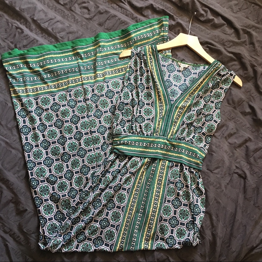 Beautiful Max Studio Maxi Dress Bohemian Green